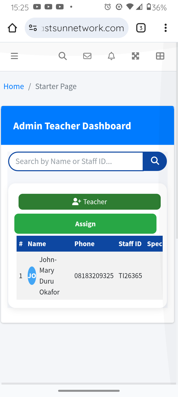 Parent Portal Feature